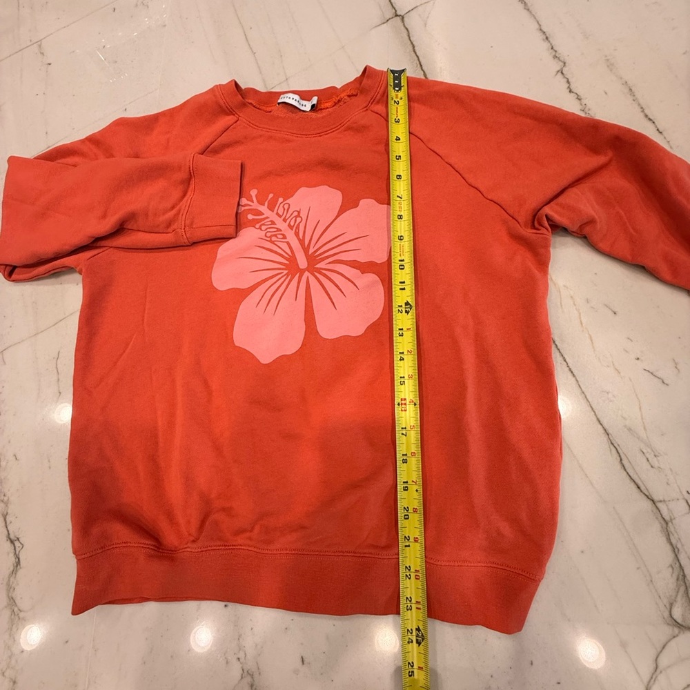 Coral Floral Graphic Crewneck Sweatshirt - Picture 4 of 6